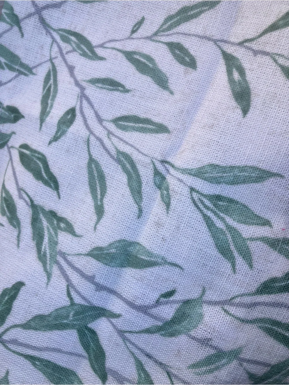 VOGOL Green Leaf Print Kitchen Valance, Curtain
